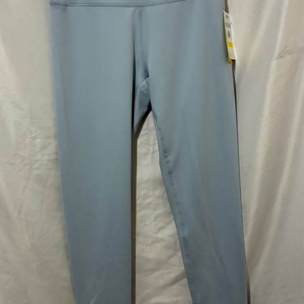 Zella High Waist Leggings Blue Fog Size L NWT Gym + Training